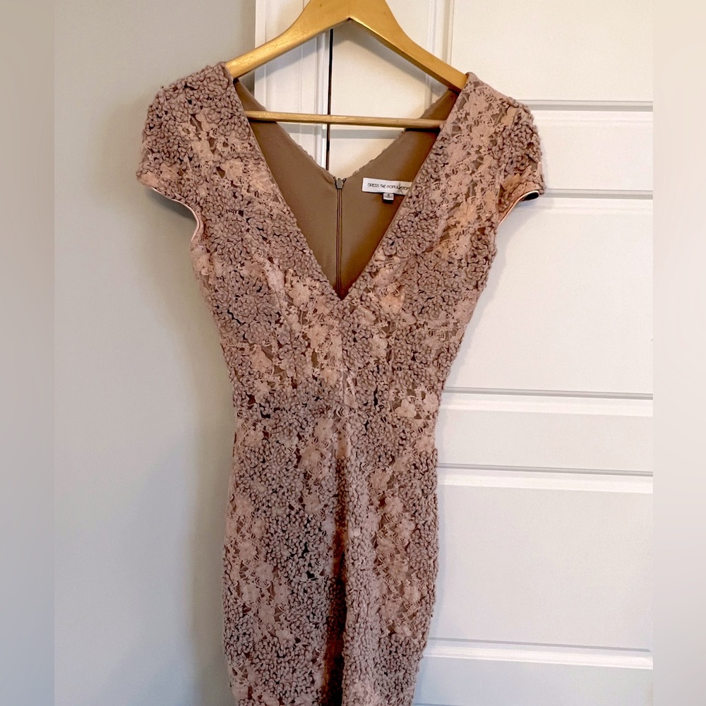 Dress the Population Blush Cocktail Dress